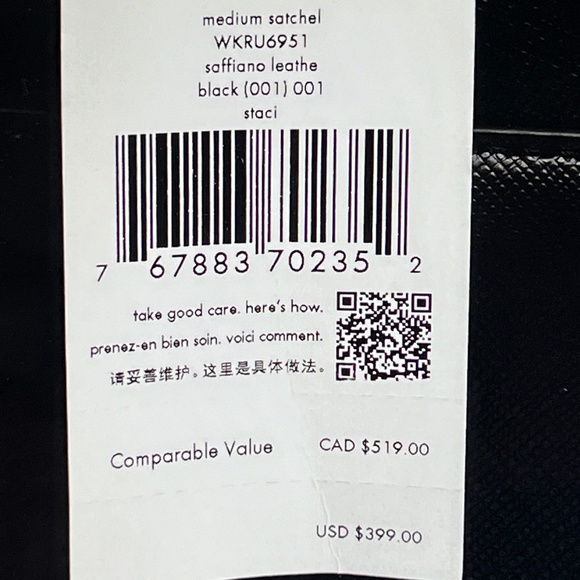 Kate Spade Staci Saffiano Satchel Purse Medium - Picture 9 of 9